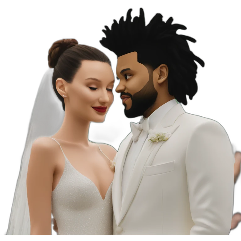 the weeknd marrying bella hadid emoji