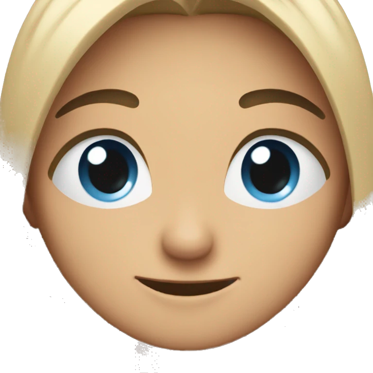 looking down blushing and smiling emoji