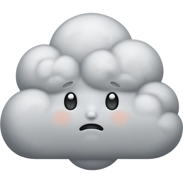 A sad cloud emoji emoji
