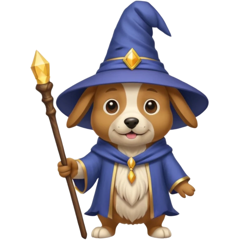Dog wizard emoji