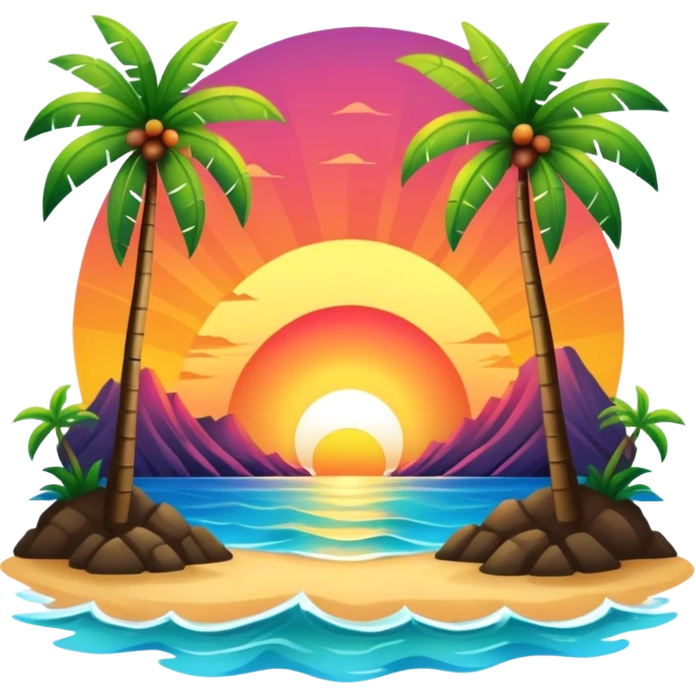 Hawaii sunset  emoji