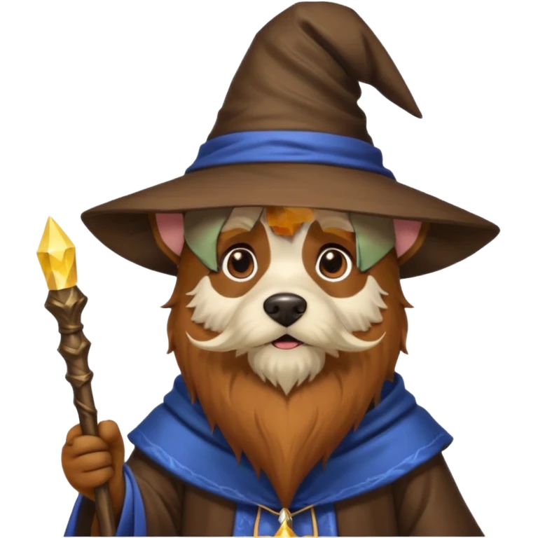 Dog wizard emoji