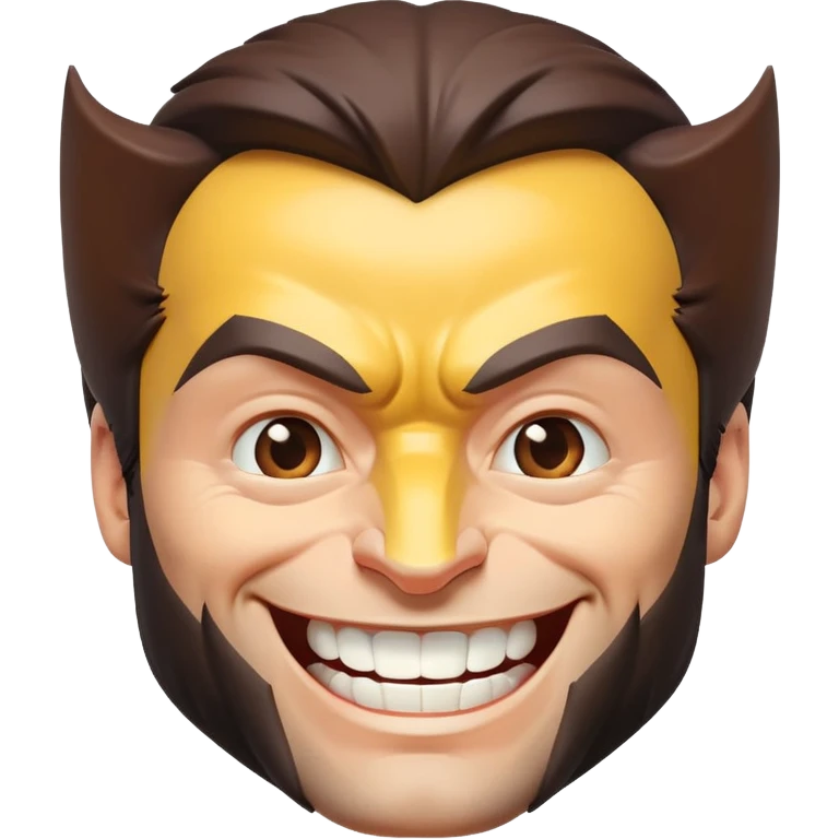 Wolverine smiling  emoji