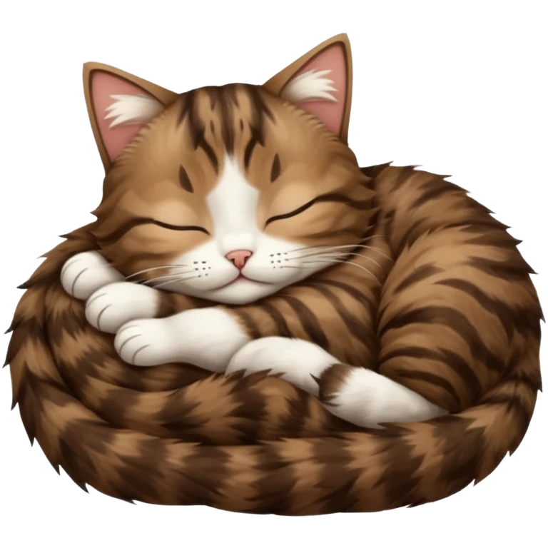 dark brown tabby and white cat sleeping in funny positions upside down emoji