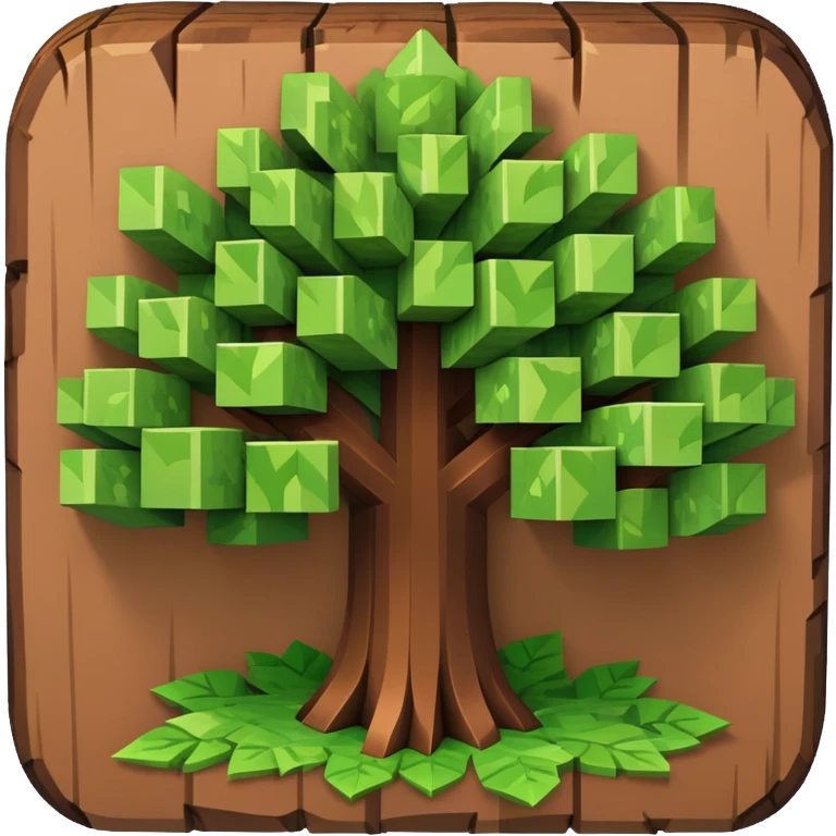 Minecraft tree emoji