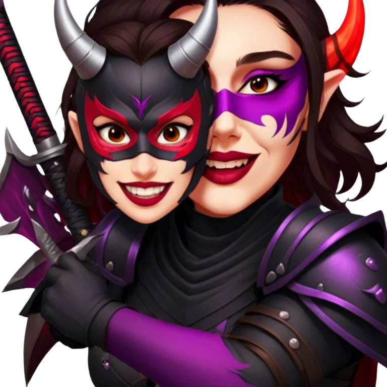 Demon-Horned Warrior emoji