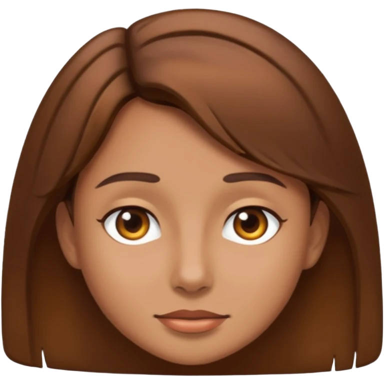 brown hair emoji