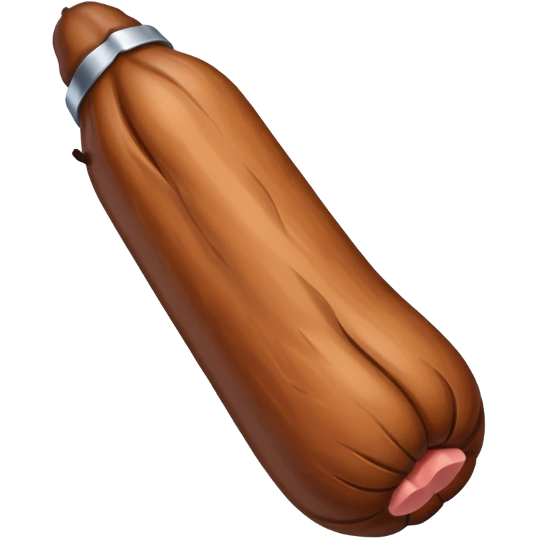 Big brown penis emoji