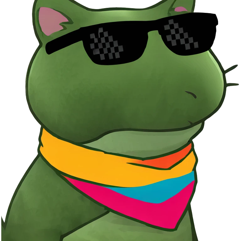 Cat with sunglasses emoji