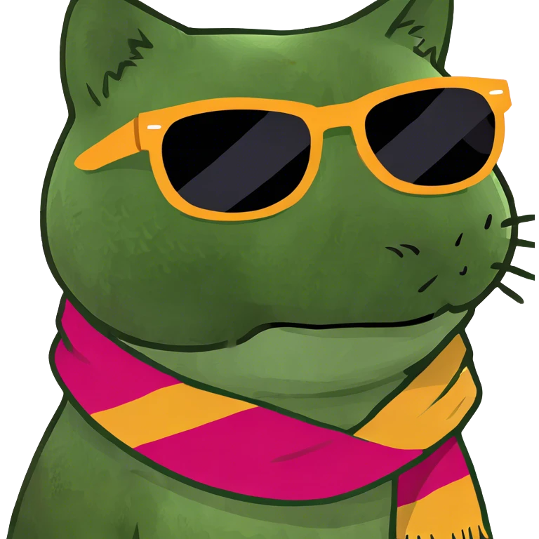 Cat with sunglasses emoji
