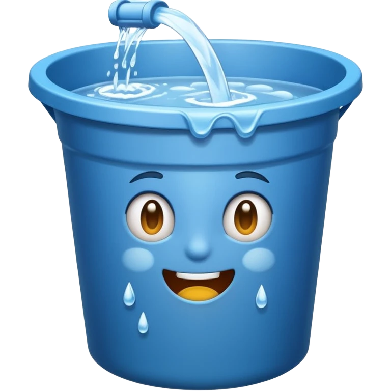 Spilling bucket emoji