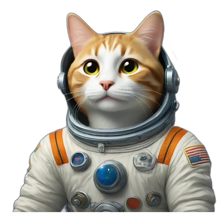Cosmonaut cat emoji