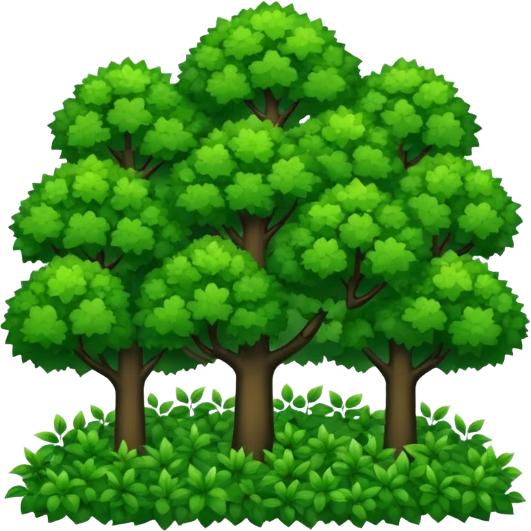 In our hometown, there’s plenty of trees emoji
