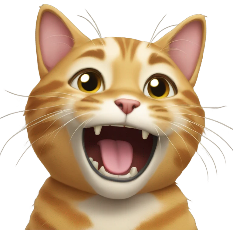 Cat singing emoji