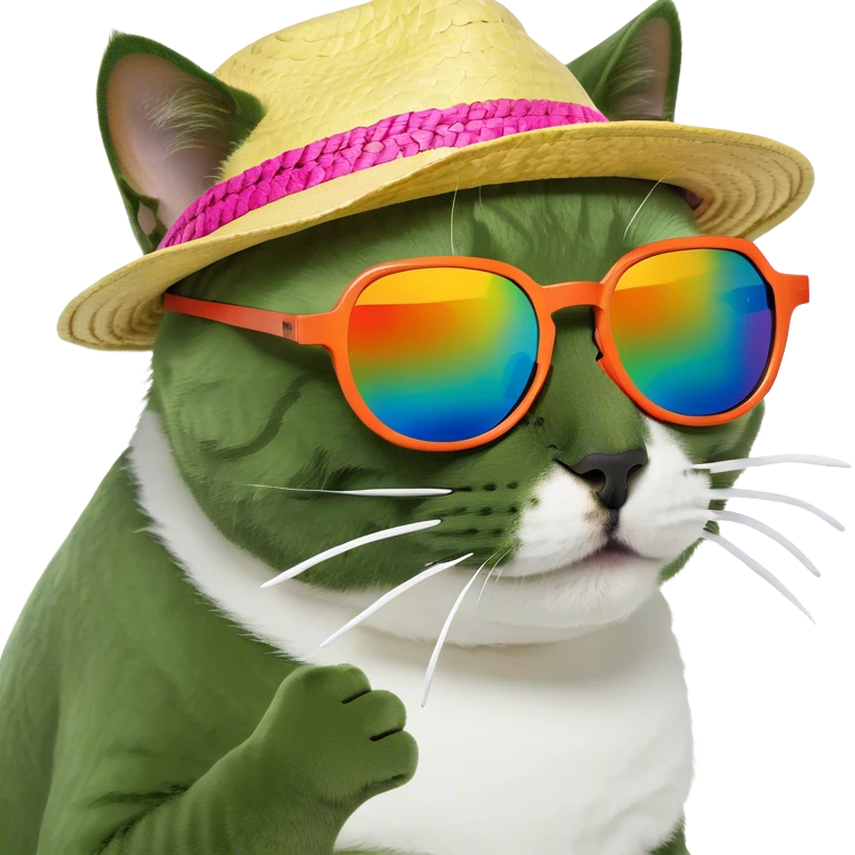 Cat with sunglasses emoji