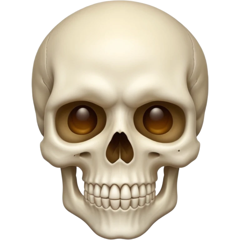 Create a skull with face on :) emoji