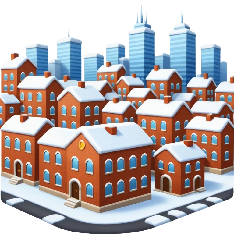 city snowing emoji