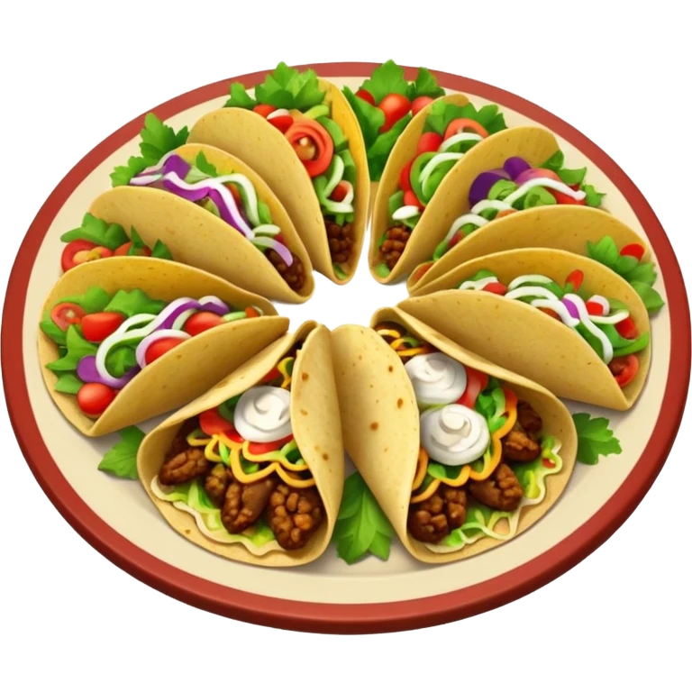 platter of tacos emoji