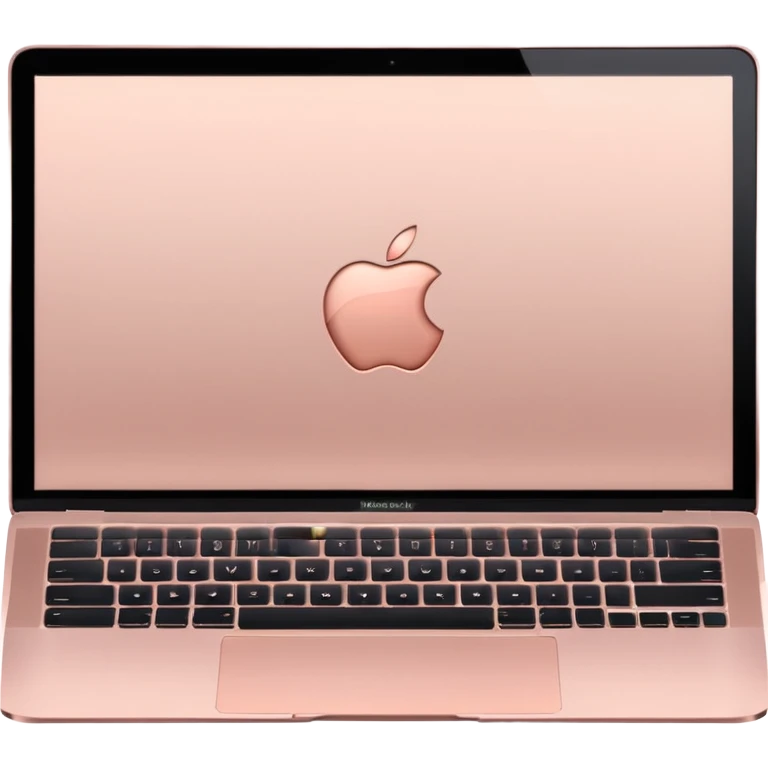 MacBook couleur or rose emoji