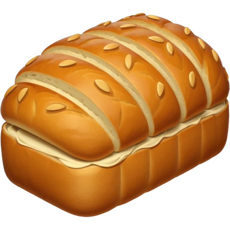bread loaf taking a nap emoji