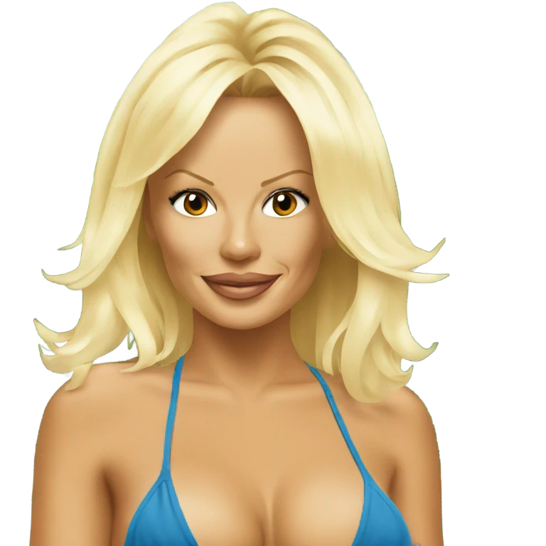 Pamela Anderson in a bikini  emoji