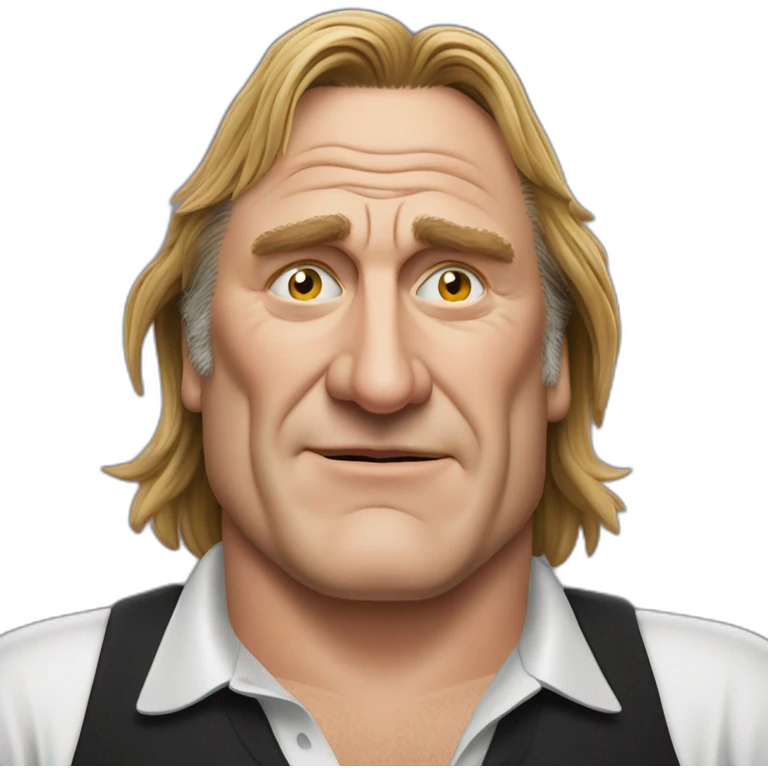 Gérard Depardieu drunk emoji