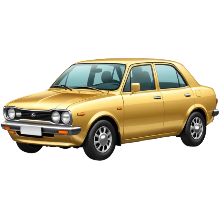 Golden Corolla car emoji emoji