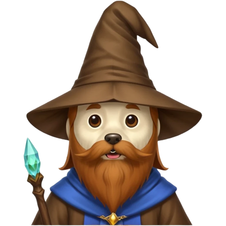 Dog wizard emoji