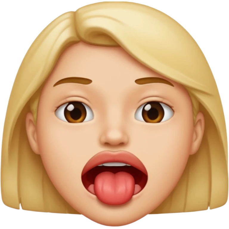 Biting lip emoji