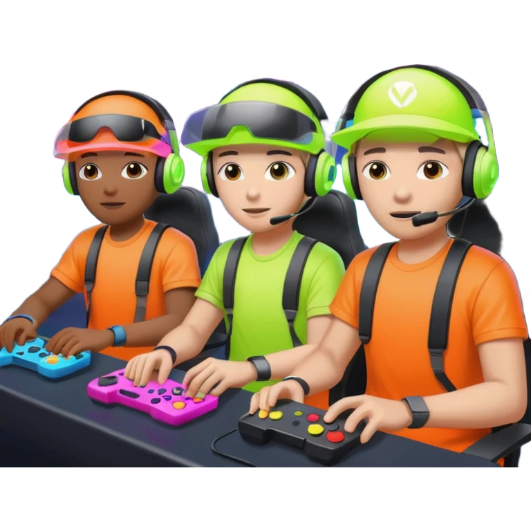 Neon Visor Gamers emoji