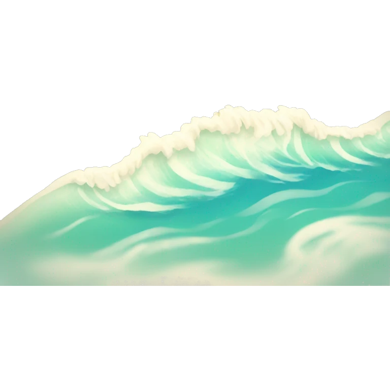 Beach with waves emoji