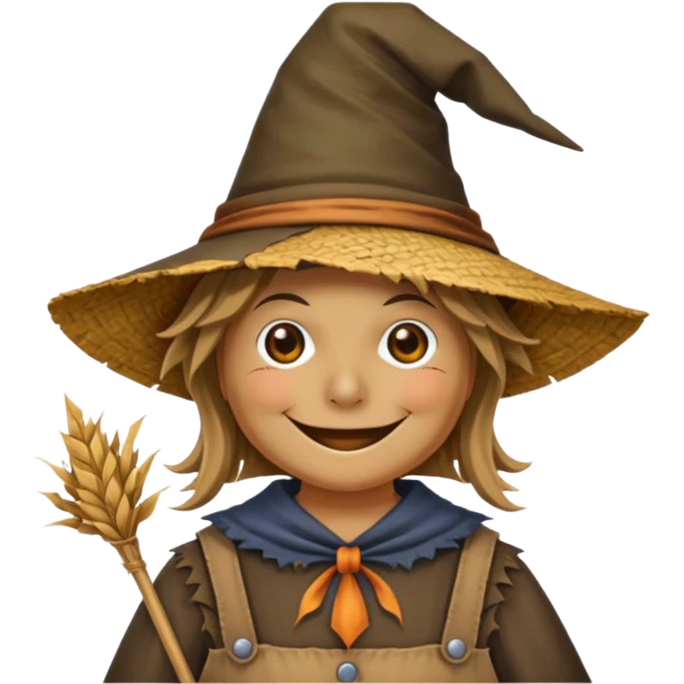 scarecrow witch cap emoji