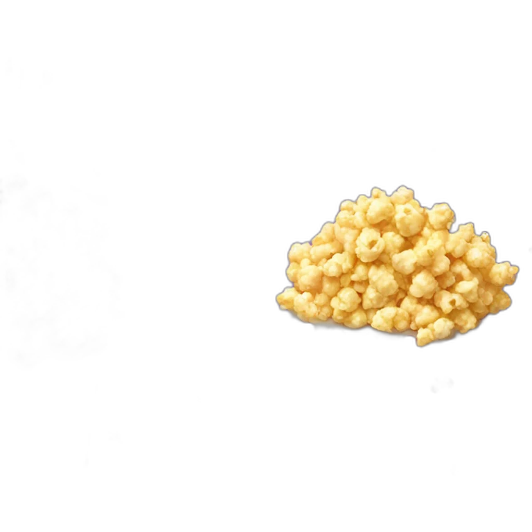Sparkling popcorn emoji