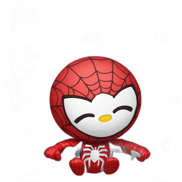 Hello kitty Spiderman emoji