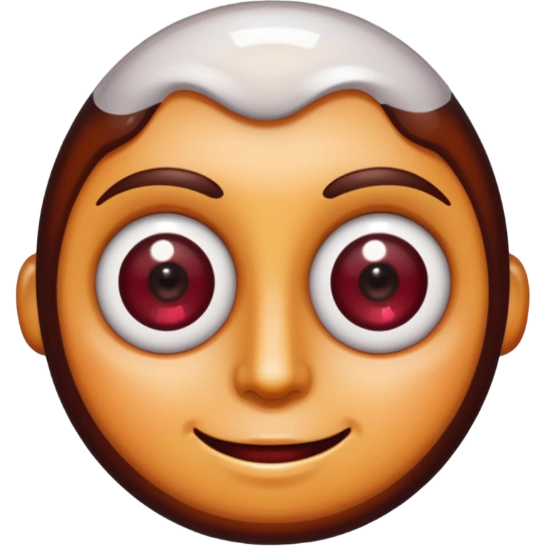 Make me a emoji like the star eyes emoji but instead of stars it’s Dr Pepper emoji