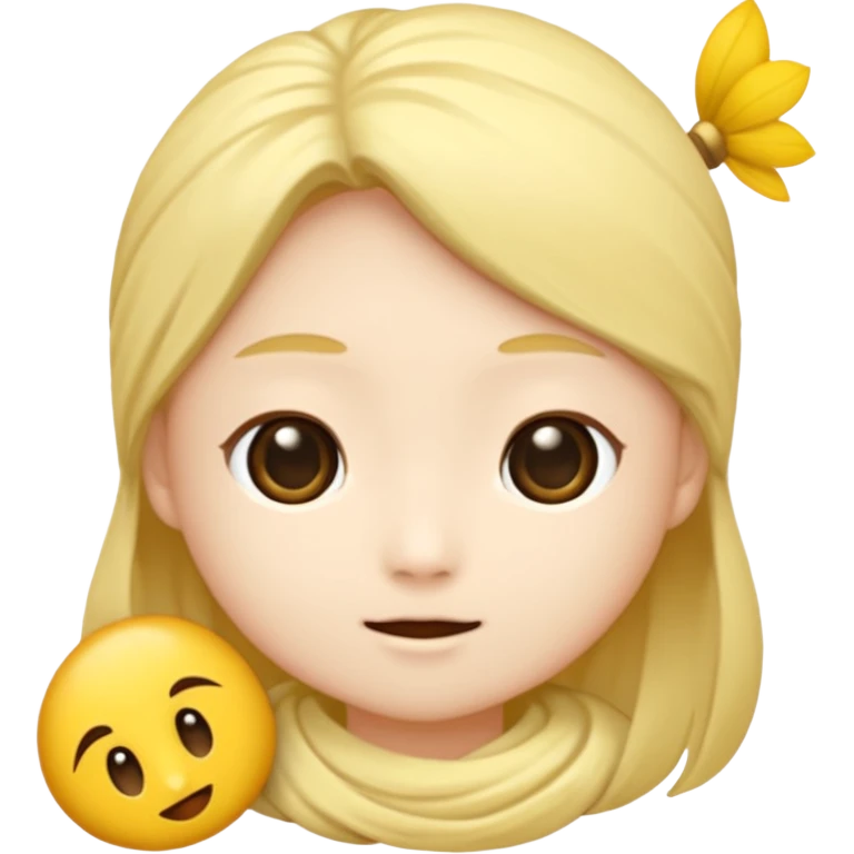 可愛撒嬌的白色奶牛毛 emoji