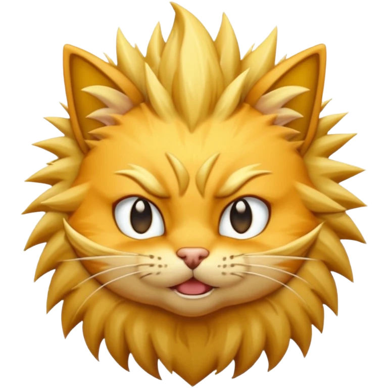 Cat super sayen emoji