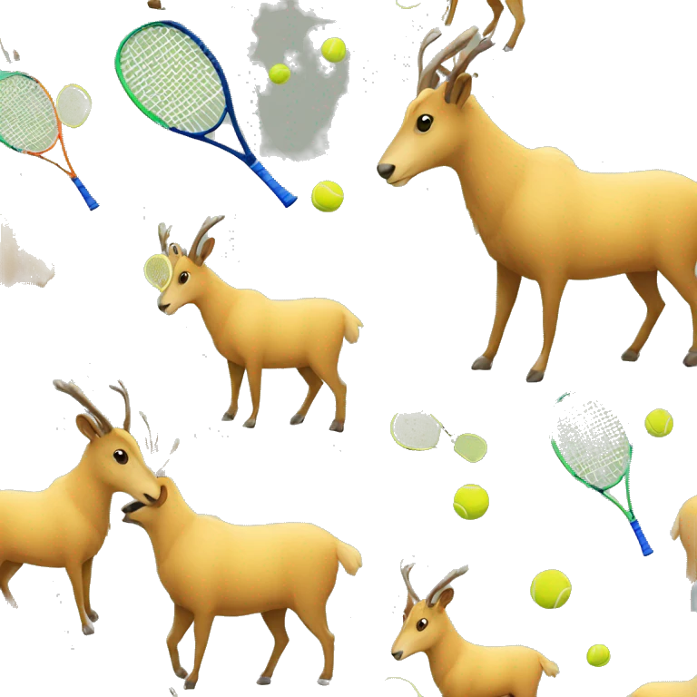 Chamois playing tennis emoji