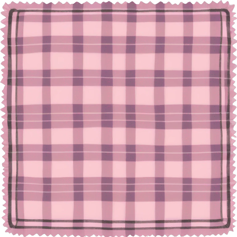 Light pink plaid blanket emoji