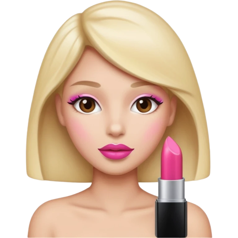 pink makeup emoji