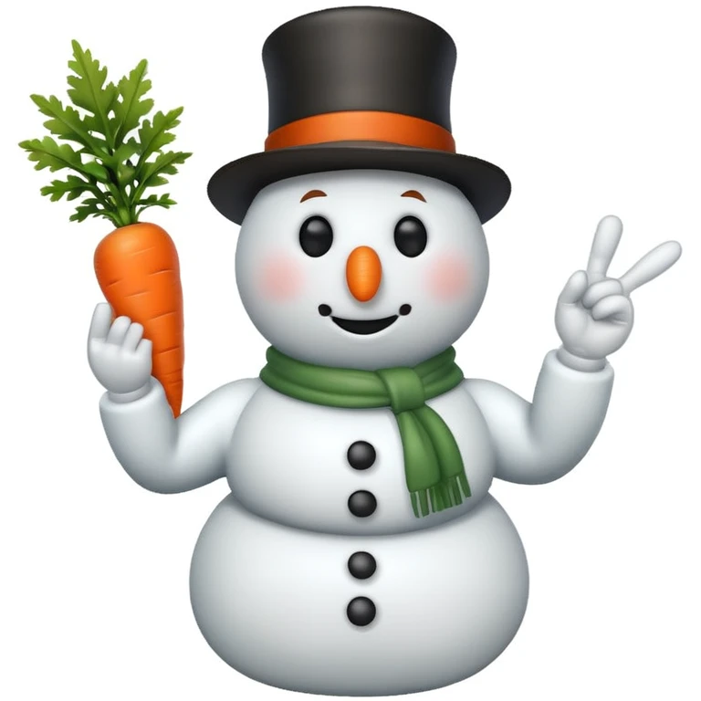 snowman scientist flipping me off emoji