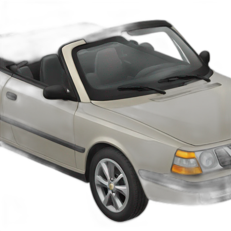 Saab convertible emoji