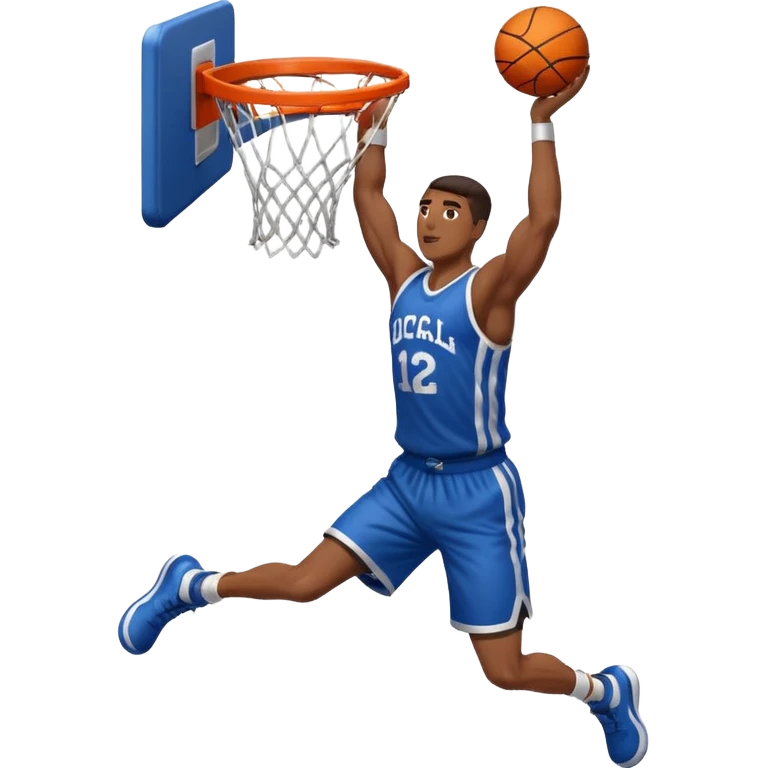 a single arm dunking a basketball into a hoop emoji