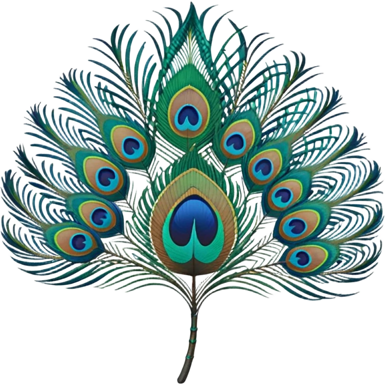 I need the single feather of peacock which indicated lord krishna  emoji