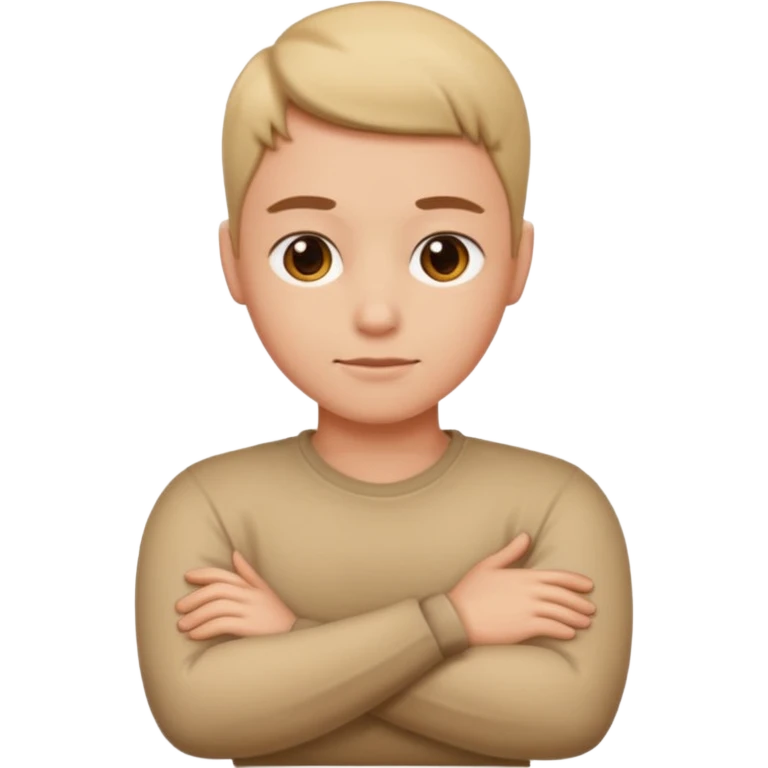 Arms crossed around neck  emoji