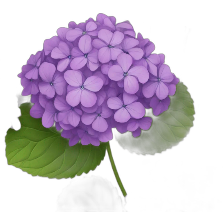 Purple hydrangeas emoji