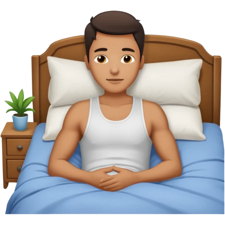 Masculine woman spooning in bed emoji