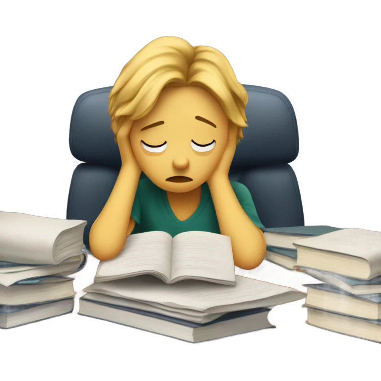 Student sad emoji