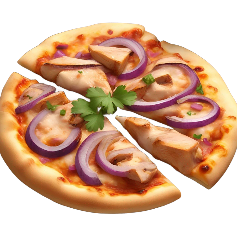 chicken bbq pizza emoji