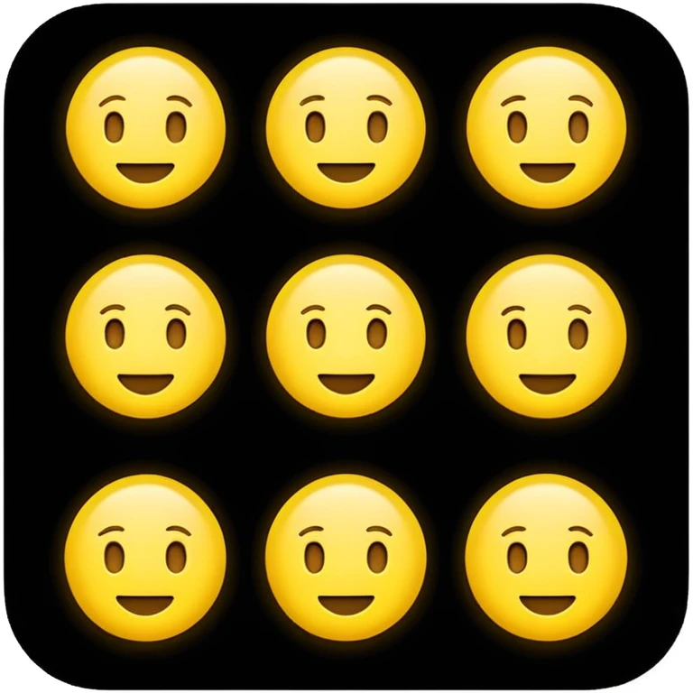 I want to make a emoji only N in glowing a simple design yellow without background emoji